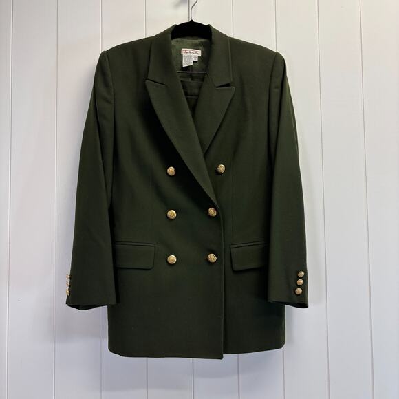 Vintage Talbots Womens Academia Preppy Pleated 3pc Wool Suit Size 8 Schoolgirl - Picture 1 of 15